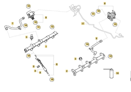 Lamborghini Urus Pressure Sensor OEM 06L906054E