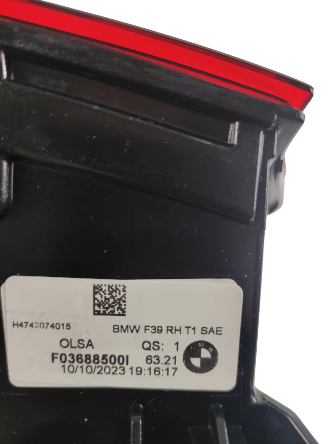 BMW X2 F39 Right Rear Tail Light SAE Spec OEM 63217420740