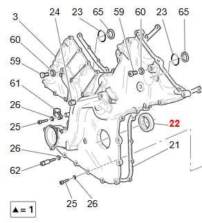 Maserati GranTurismo GranCabrio Gasket For Rotating Shaft D.48-65 OEM 188717