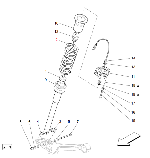 Maserati GranTurismo GranCabrio Spring For Flex. Front Susp OEM 211233