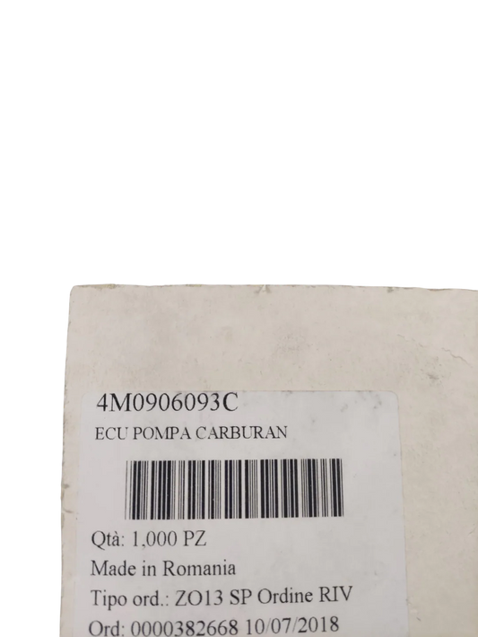 Lamborghini Control Unit Fuel 20A OEM 4M0906093C