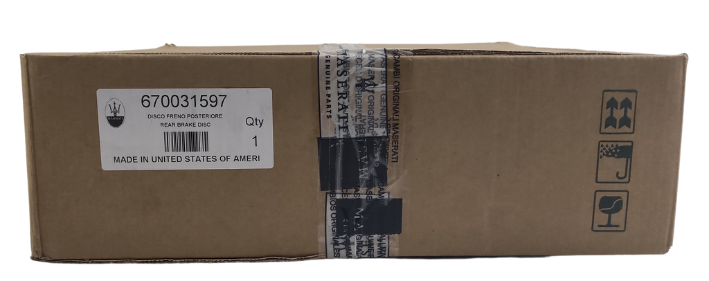 Maserati Quattroporte Ghibli Rear Brake Disc OEM 670031597