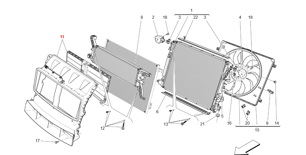 Maserati Levante Air Shutter OEM 670149347