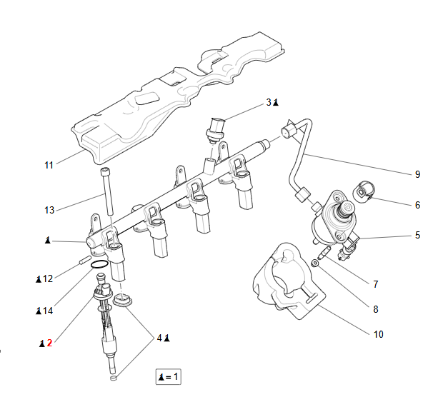 Maserati Injector OEM 675000936