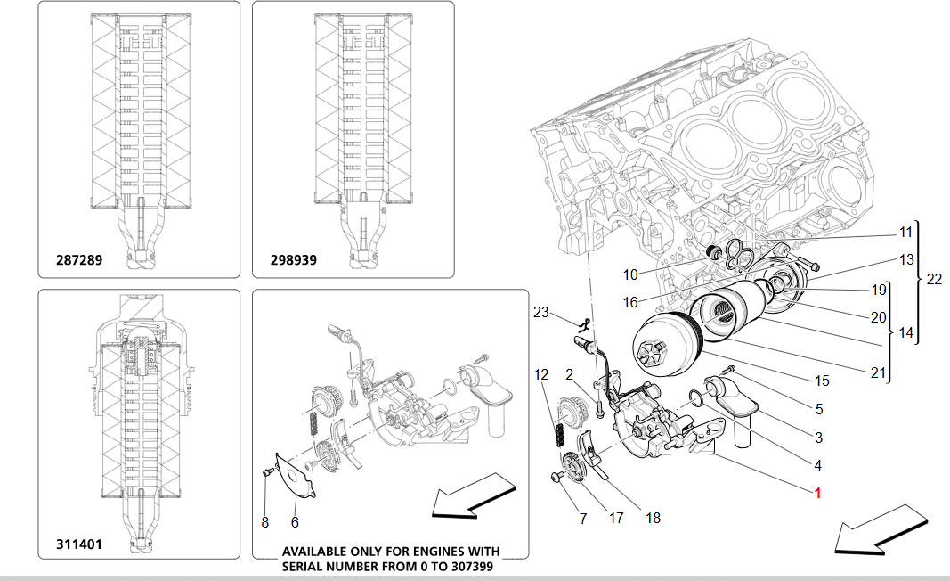 Maserati Ghibli Oil Pump OEM 853065