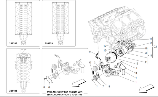 Maserati Ghibli Oil Pump OEM 853065