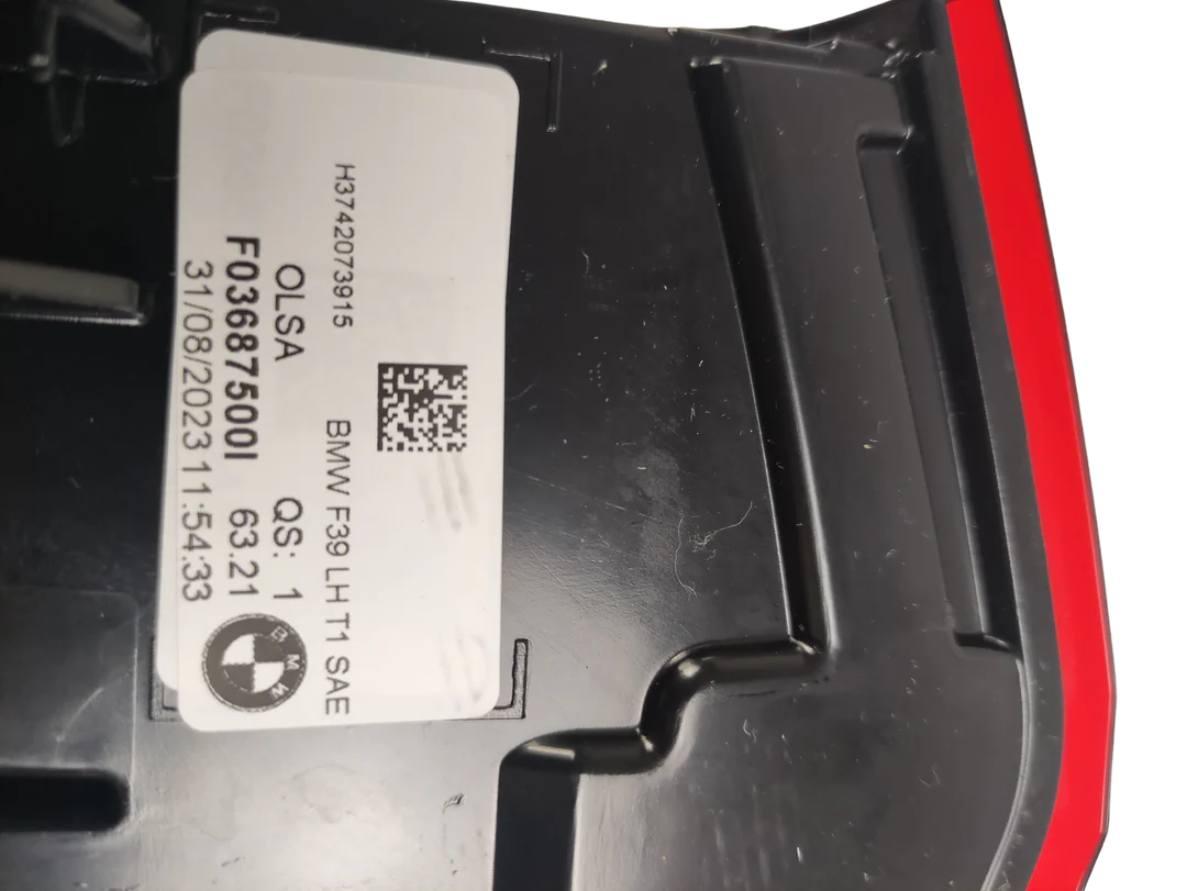 BMW X2 F39 Left Rear Tail Light SAE Spec OEM 63217420739