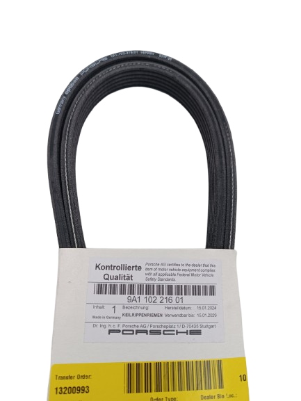 Porsche Boxster Cayman V-belt / Drive Belt OEM 9A110221601