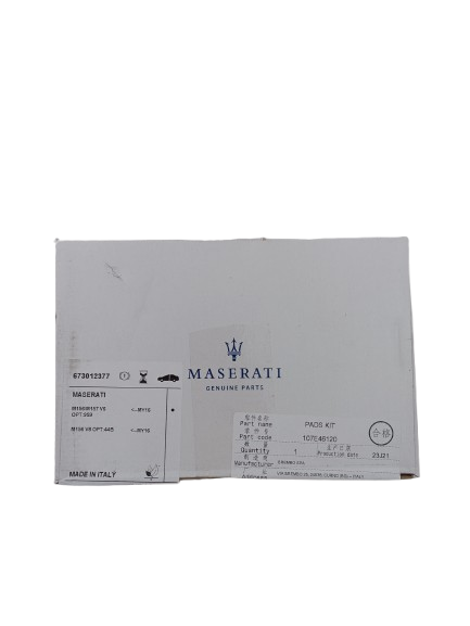 Maserati Quattroporte Ghibli Rear Brake Pads Kit M156/57 OEM 673012377