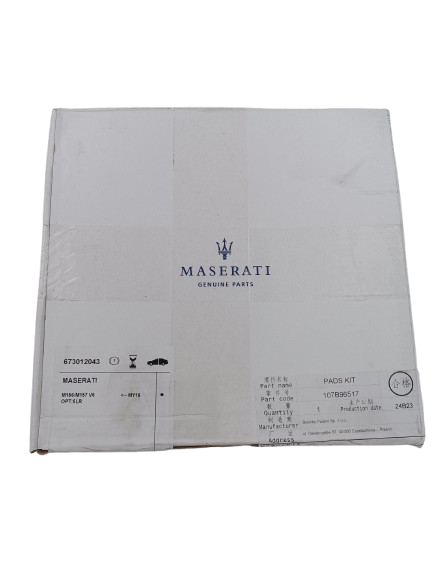 Maserati Quattroporte Rear Brake Pads Kit (diestso OEM 673012043