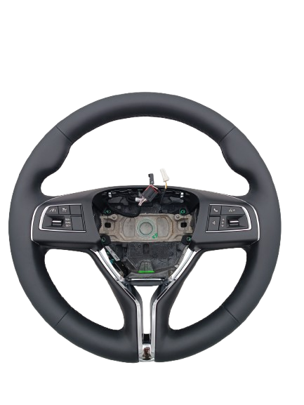 Maserati Quattroporte Ghibli Steering Wheel Black + Burl OEM 670149934