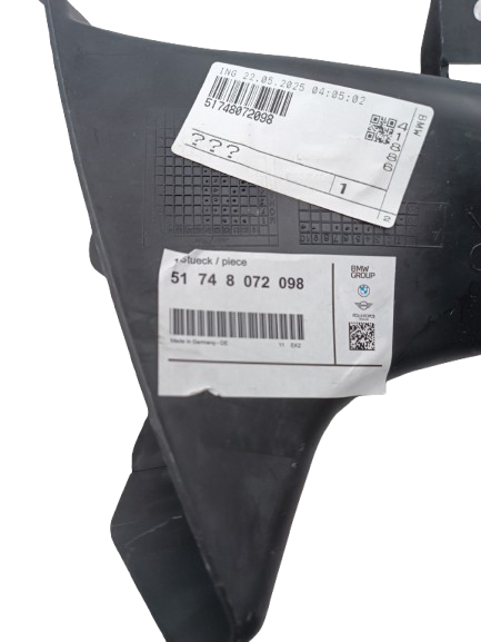 BMW 3 Series G80 M3/G80 M3 LCI Brake Air Guide OEM 51748072098